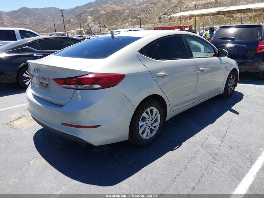 2017 Hyundai Elantra VIN KMHD74LF8HU084380 IAAI salvage auction — NORMAL WEAR, Clear (California), sold $2,150 on 2026-07-15 (photo 4)