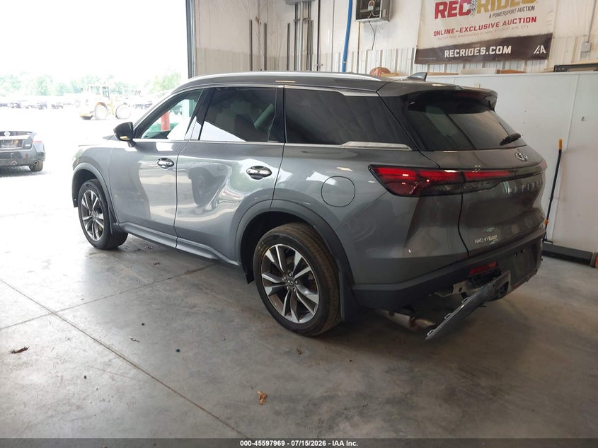 2025 Infiniti Qx60 VIN 5N1AL1FS9SC347186 IAAI salvage auction — FRONT END, Wait Title, sold $15,775 on 2026-08-19 (photo 3)