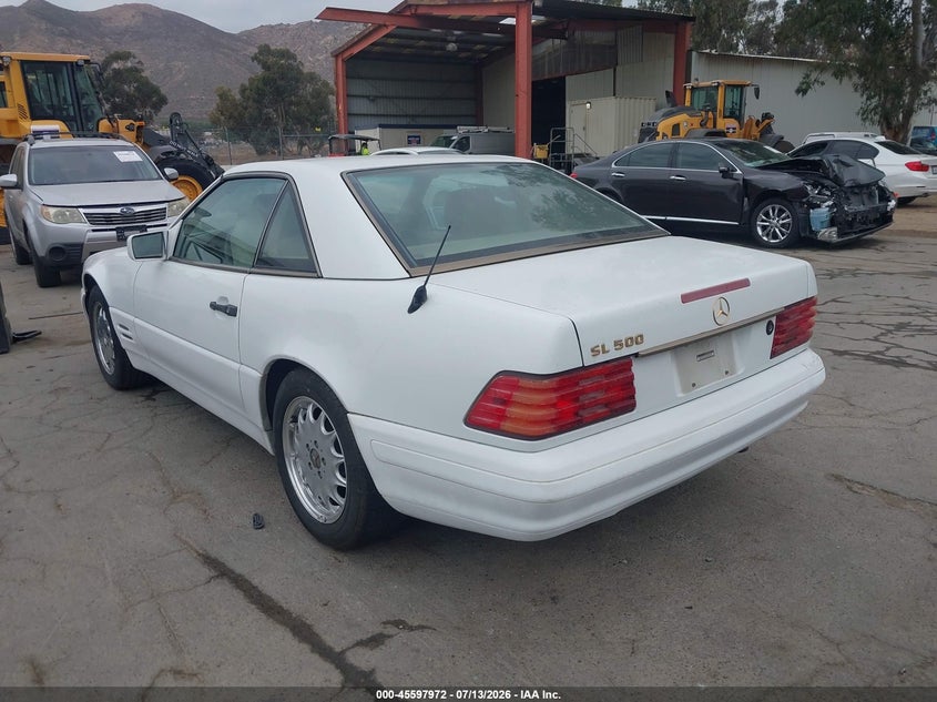1998 Mercedes-benz Sl-class VIN WDBFA67F4WF161959 IAAI salvage auction — NORMAL WEAR, Clear - Dealer Only (California), sold $525 on 2026-07-28 (photo 3)