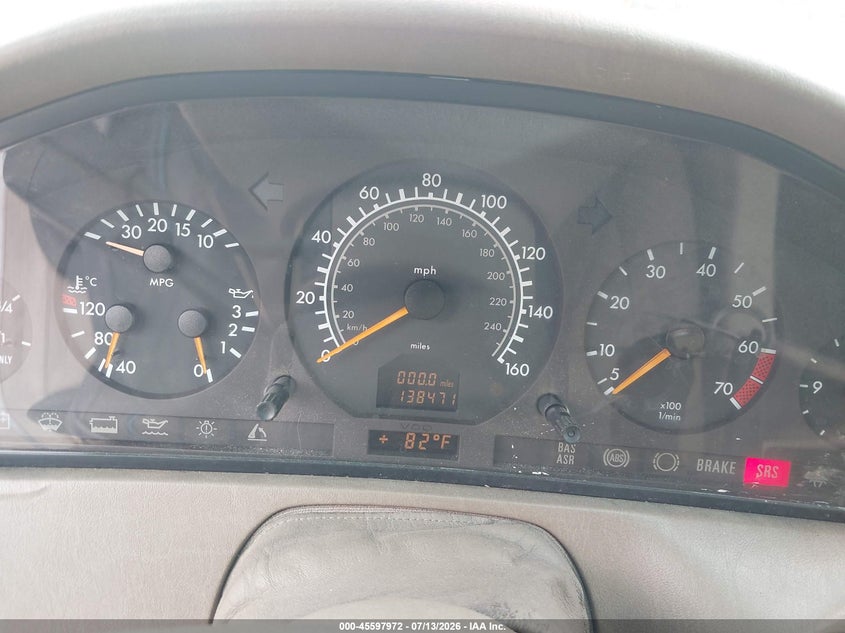 1998 Mercedes-benz Sl-class VIN WDBFA67F4WF161959 IAAI salvage auction — NORMAL WEAR, Clear - Dealer Only (California), sold $525 on 2026-07-28 (photo 7)