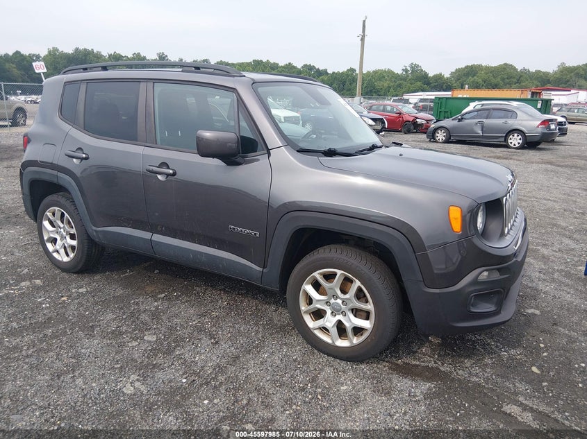 2016 Jeep Renegade VIN ZACCJBBT6GPD40478 IAAI salvage auction — NORMAL WEAR, Clear (Delaware), sold $700 on 2026-07-27 (photo 1)