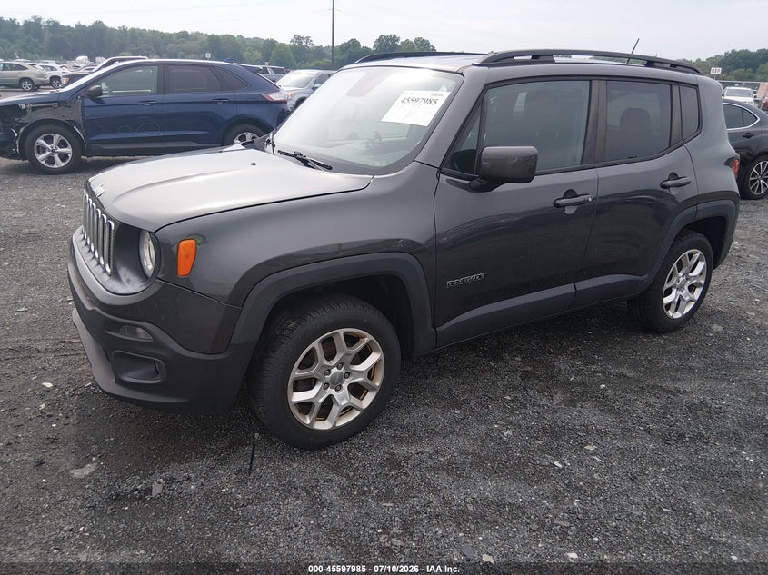 2016 Jeep Renegade VIN ZACCJBBT6GPD40478 IAAI salvage auction — NORMAL WEAR, Clear (Delaware), sold $700 on 2026-07-27 (photo 2)