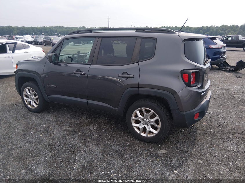 2016 Jeep Renegade VIN ZACCJBBT6GPD40478 IAAI salvage auction — NORMAL WEAR, Clear (Delaware), sold $700 on 2026-07-27 (photo 3)