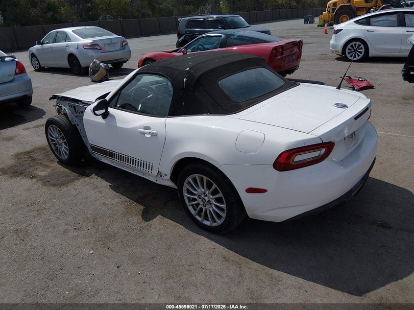 2017 Fiat 124 spider VIN JC1NFAEK2H0105376 IAAI salvage auction — FRONT END, Salvage (California), sold $1,600 on 2026-07-29 (photo 3)