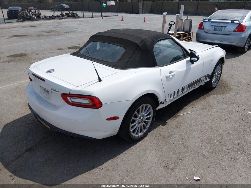 2017 Fiat 124 spider VIN JC1NFAEK2H0105376 IAAI salvage auction — FRONT END, Salvage (California), sold $1,600 on 2026-07-29 (photo 4)