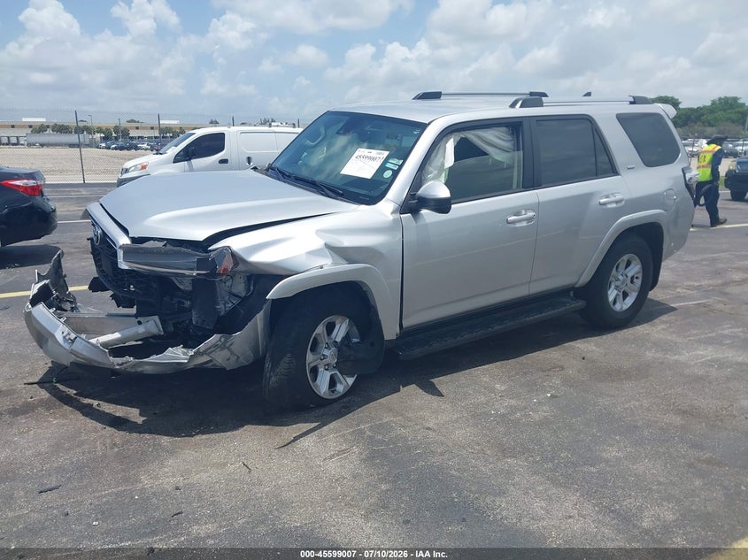 2023 Toyota 4runner VIN JTEMU5JRXP6144433 IAAI salvage auction — FRONT END, Rebuildable (Florida), sold $12,250 on 2026-08-01 (photo 2)