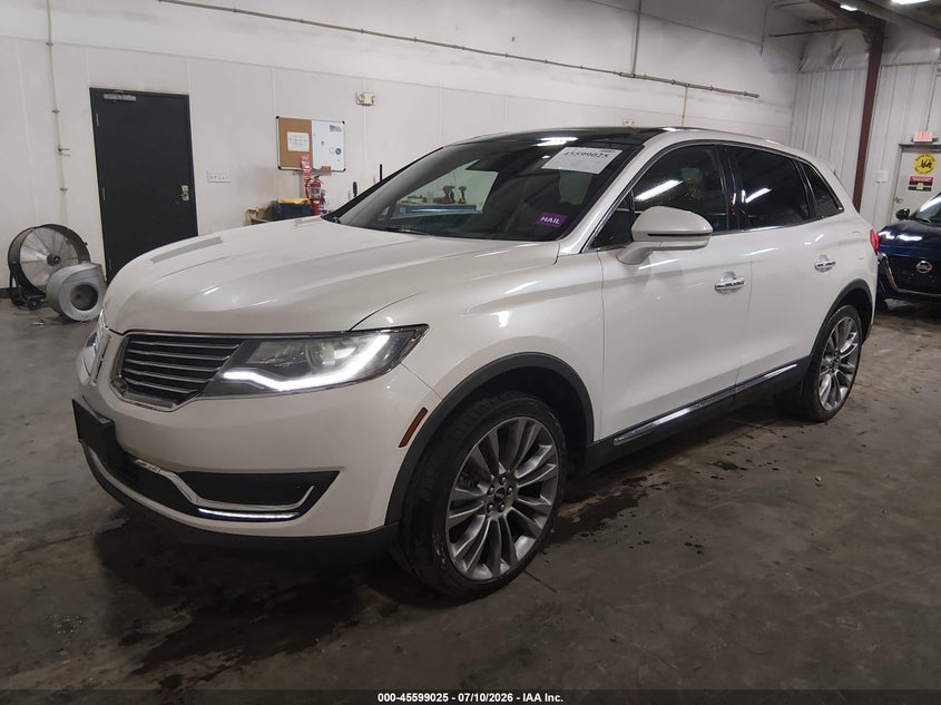 2016 Lincoln Mkx VIN 2LMPJ8LR2GBL57001 IAAI salvage auction — HAIL, Wait Title, sold $3,100 on 2026-09-29 (photo 2)