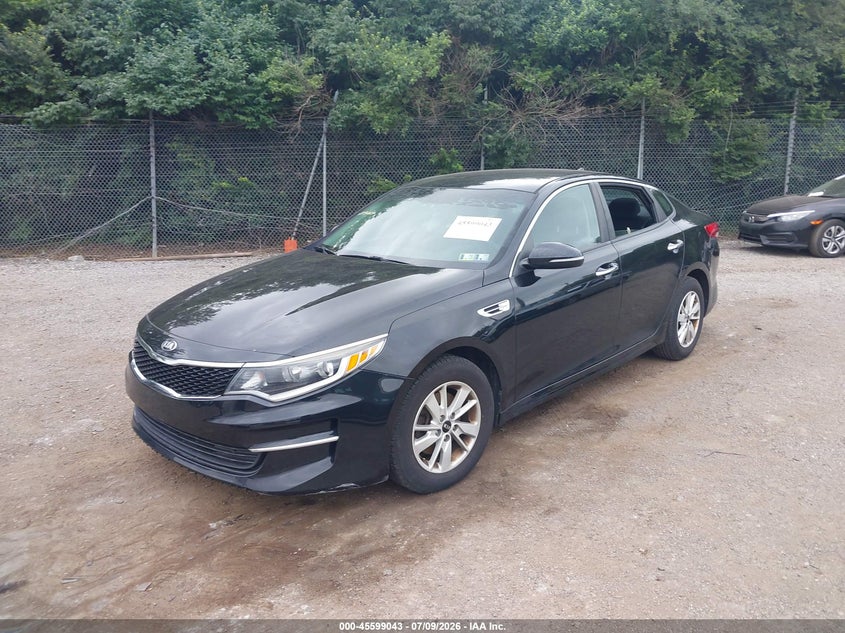 2016 Kia Optima VIN 5XXGT4L33GG031643 IAAI salvage auction — NORMAL WEAR, Clear (Pennsylvania), sold $1,925 on 2026-07-31 (photo 2)