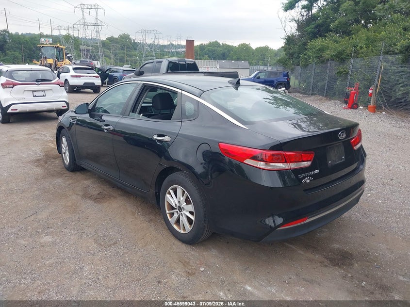 2016 Kia Optima VIN 5XXGT4L33GG031643 IAAI salvage auction — NORMAL WEAR, Clear (Pennsylvania), sold $1,925 on 2026-07-31 (photo 3)