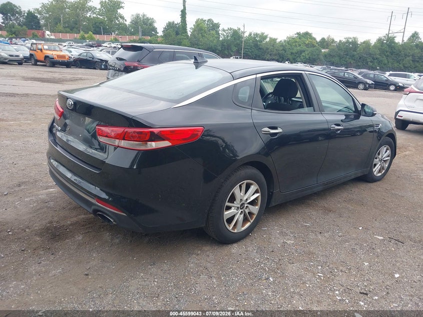 2016 Kia Optima VIN 5XXGT4L33GG031643 IAAI salvage auction — NORMAL WEAR, Clear (Pennsylvania), sold $1,925 on 2026-07-31 (photo 4)