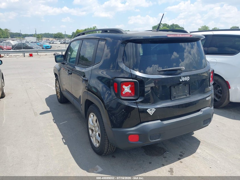 2017 Jeep Renegade VIN ZACCJABB4HPF63105 IAAI salvage auction — FRONT END, Salvage (North Carolina), sold $1,000 on 2026-08-17 (photo 3)