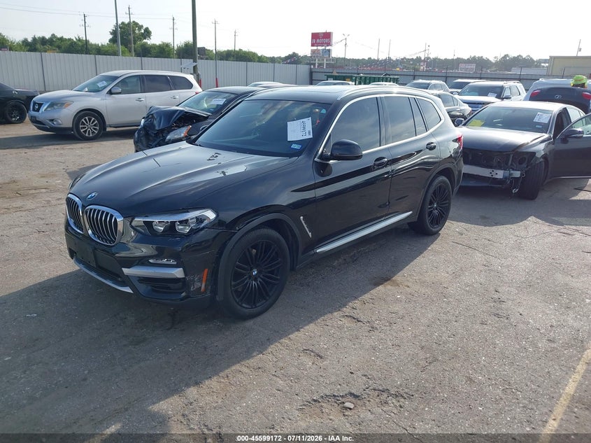 2019 BMW X3 VIN 5UXTR7C56KLE96282 IAAI salvage auction — NORMAL WEAR, Original (Texas), sold $6,800 on 2026-07-22 (photo 2)