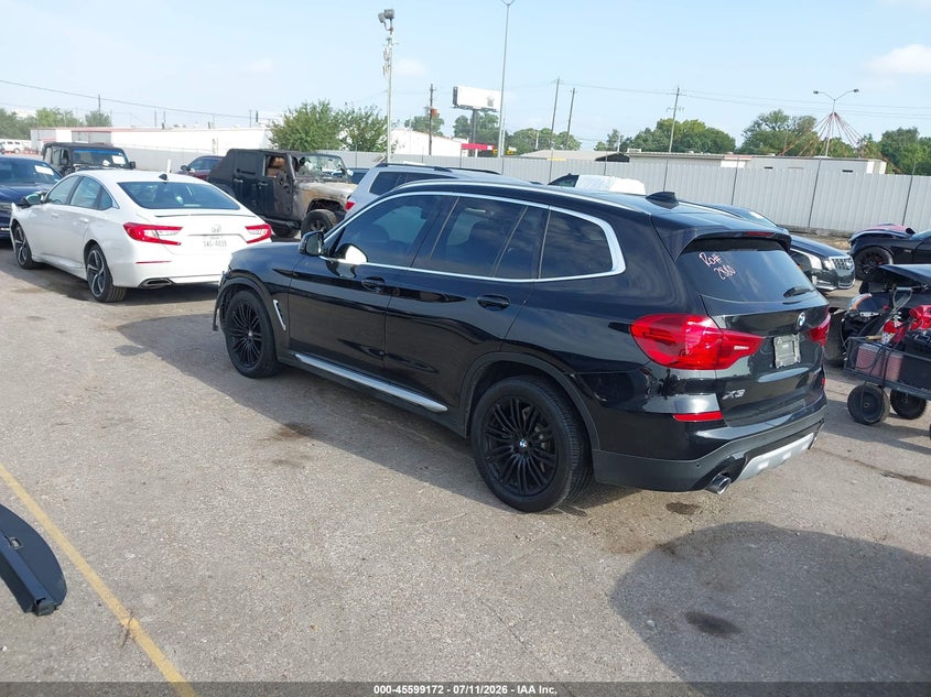2019 BMW X3 VIN 5UXTR7C56KLE96282 IAAI salvage auction — NORMAL WEAR, Original (Texas), sold $6,800 on 2026-07-22 (photo 3)