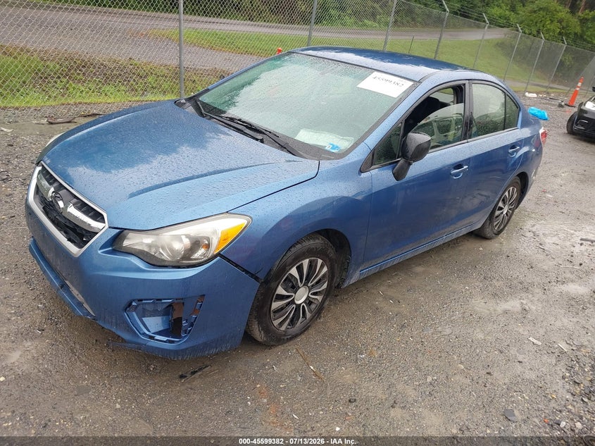 2014 Subaru Impreza VIN JF1GJAA61EG021738 IAAI salvage auction — FRONT END, Clear (Virginia), sold $600 on 2026-07-18 (photo 2)