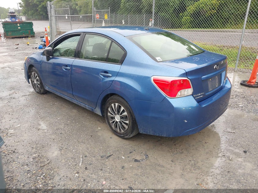 2014 Subaru Impreza VIN JF1GJAA61EG021738 IAAI salvage auction — FRONT END, Clear (Virginia), sold $600 on 2026-07-18 (photo 3)