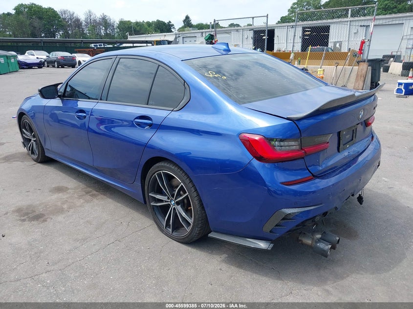 2020 BMW 3er VIN WBA5U9C02LA380268 IAAI salvage auction — FRONT & REAR, Salvage Title, sold $19,350 on 2026-09-01 (photo 3)