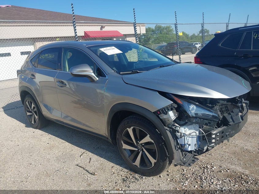 2020 Lexus Nx VIN JTJGJRDZ3L2146004 IAAI salvage auction — FRONT END, Salvage (Wisconsin), sold $12,200 on 2026-07-28 (photo 1)