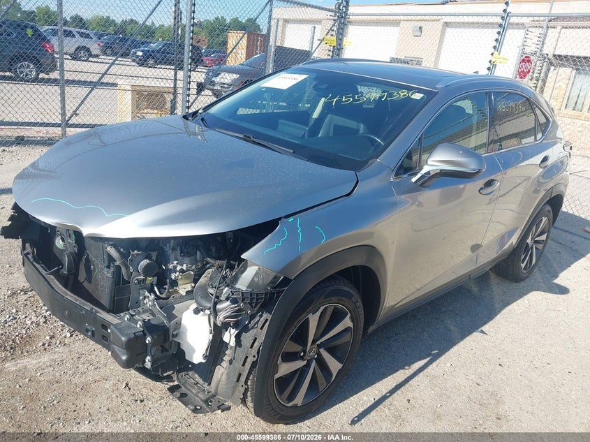 2020 Lexus Nx VIN JTJGJRDZ3L2146004 IAAI salvage auction — FRONT END, Salvage (Wisconsin), sold $12,200 on 2026-07-28 (photo 2)