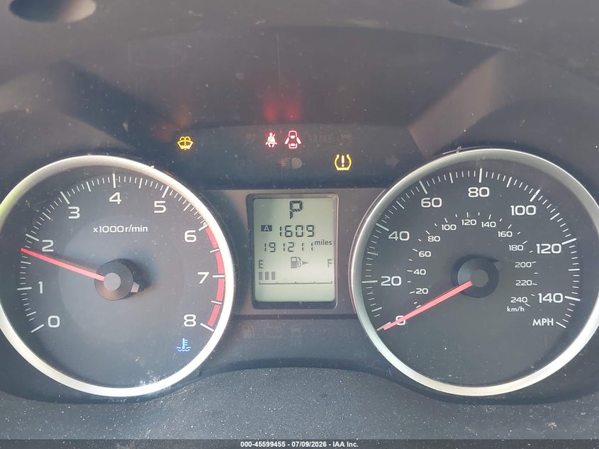 2014 Subaru Forester VIN JF2SJADC1EH448127 IAAI salvage auction — NORMAL WEAR, Salvage Title, sold $400 on 2026-07-28 (photo 7)