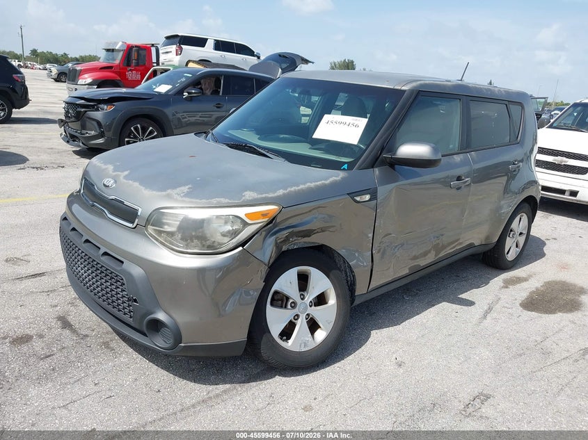 2014 Kia Soul VIN KNDJN2A22E7059096 IAAI salvage auction — SIDE, Rebuildable (Florida), sold $25 on 2026-07-30 (photo 2)