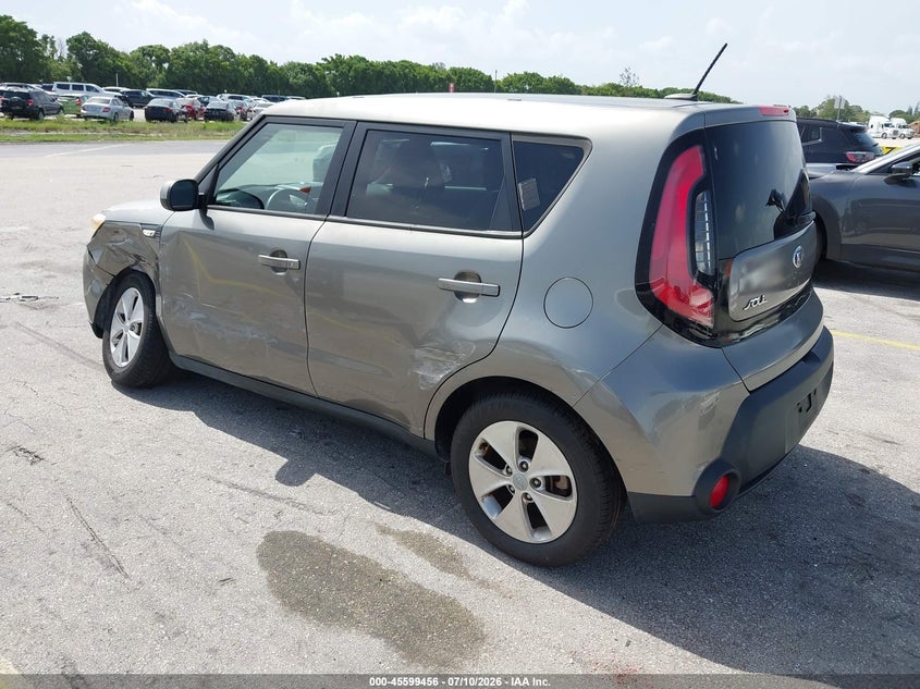 2014 Kia Soul VIN KNDJN2A22E7059096 IAAI salvage auction — SIDE, Rebuildable (Florida), sold $25 on 2026-07-30 (photo 3)