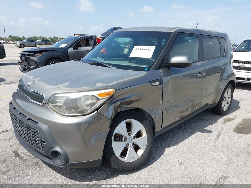 2014 Kia Soul VIN KNDJN2A22E7059096 IAAI salvage auction — SIDE, Rebuildable (Florida), sold $25 on 2026-07-30 (photo 6)