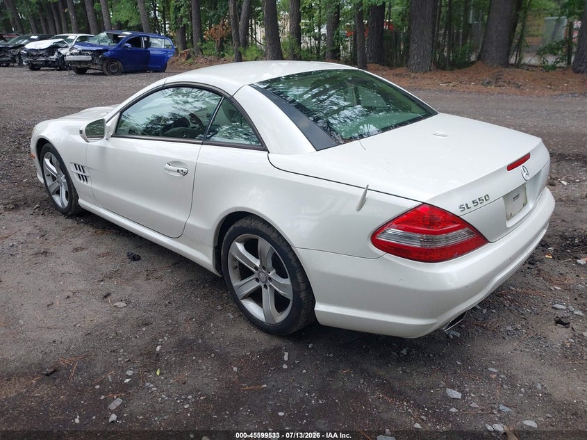 2009 Mercedes-benz Sl-class VIN WDBSK71F09F149287 IAAI salvage auction — NORMAL WEAR, Clear (Virginia), sold $4,400 on 2026-07-21 (photo 3)