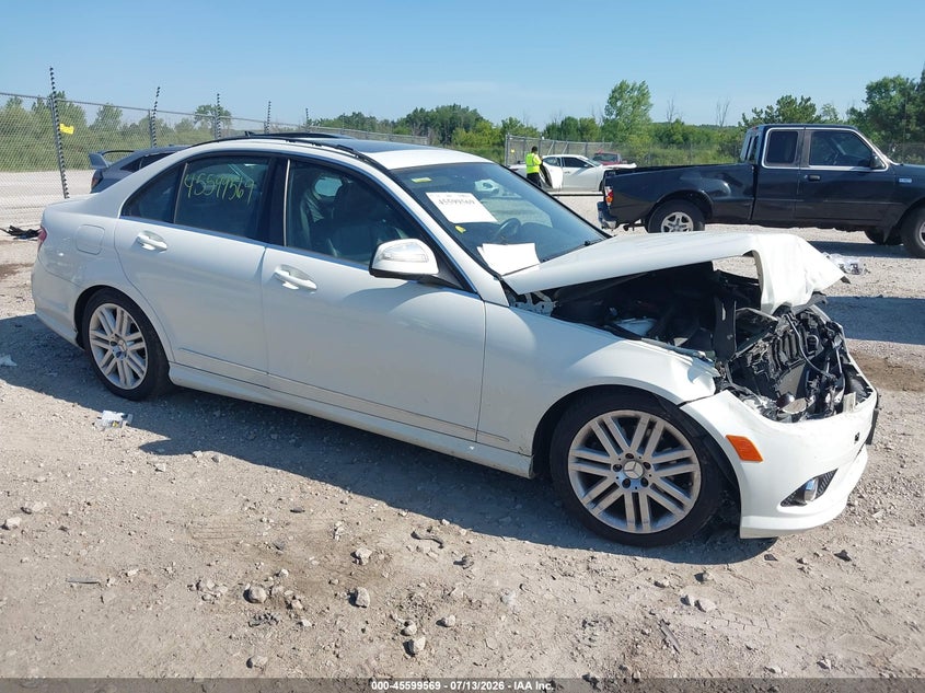 2009 Mercedes-benz C class VIN WDDGF81X89R055818 IAAI salvage auction — FRONT END, Junk Bill Of Sale Mv2459 (Wisconsin), sold $675 on 2026-08-18 (photo 1)
