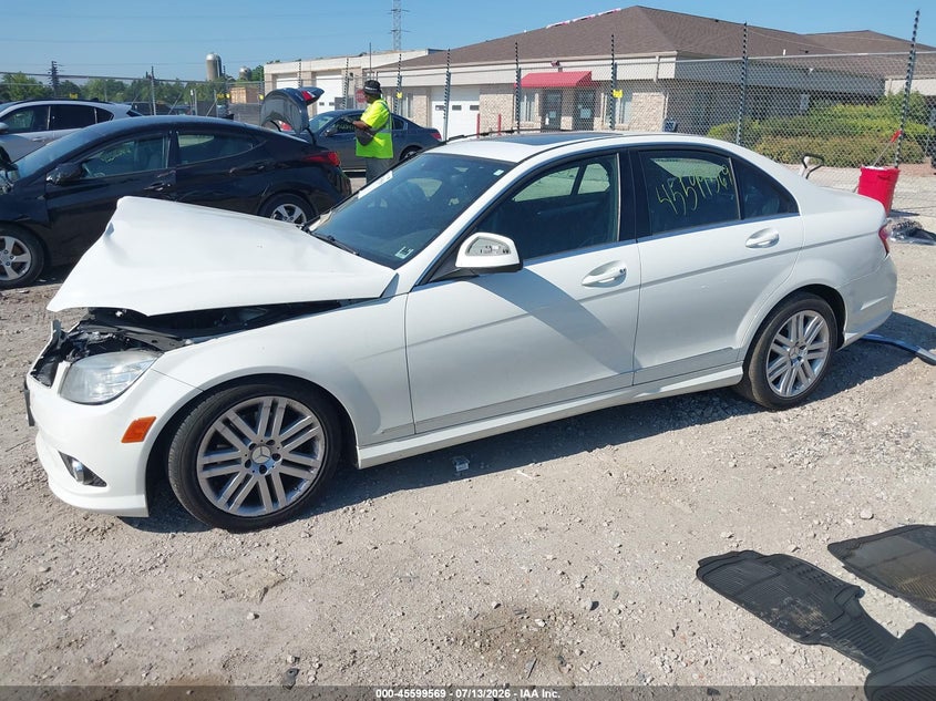 2009 Mercedes-benz C class VIN WDDGF81X89R055818 IAAI salvage auction — FRONT END, Junk Bill Of Sale Mv2459 (Wisconsin), sold $675 on 2026-08-18 (photo 2)