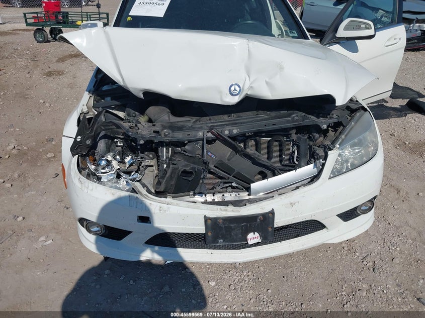2009 Mercedes-benz C class VIN WDDGF81X89R055818 IAAI salvage auction — FRONT END, Junk Bill Of Sale Mv2459 (Wisconsin), sold $675 on 2026-08-18 (photo 6)