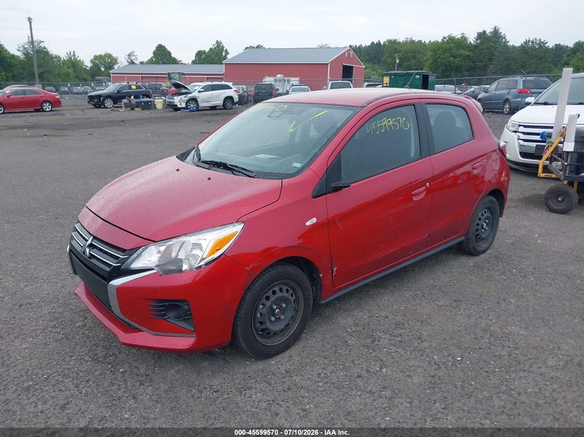 2024 Mitsubishi Mirage VIN ML32AUHJ9RH020680 IAAI salvage auction — SIDE, Salvage Title, sold $4,575 on 2026-07-21 (photo 2)