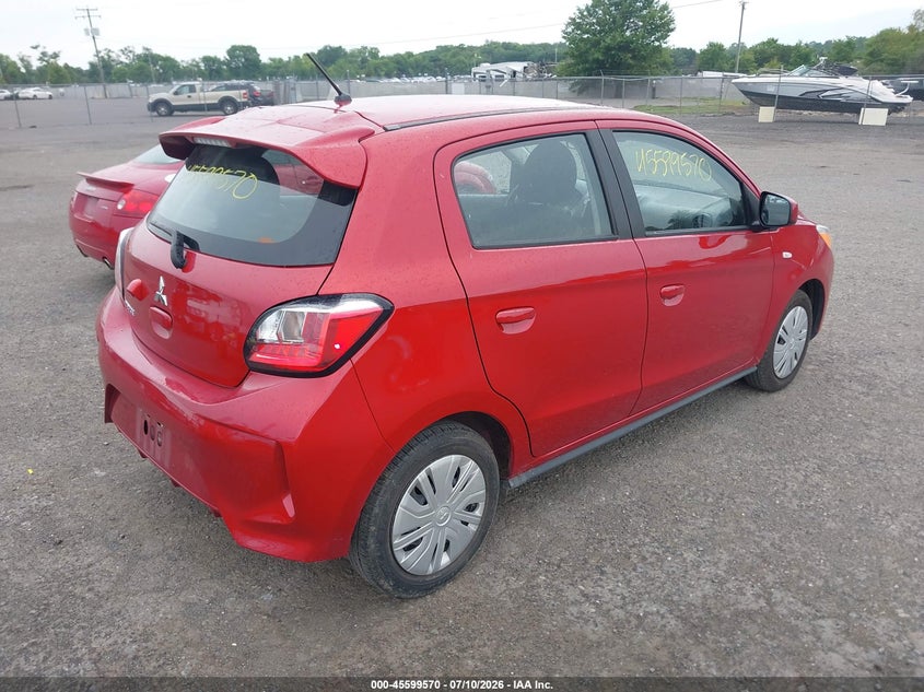 2024 Mitsubishi Mirage VIN ML32AUHJ9RH020680 IAAI salvage auction — SIDE, Salvage Title, sold $4,575 on 2026-07-21 (photo 4)