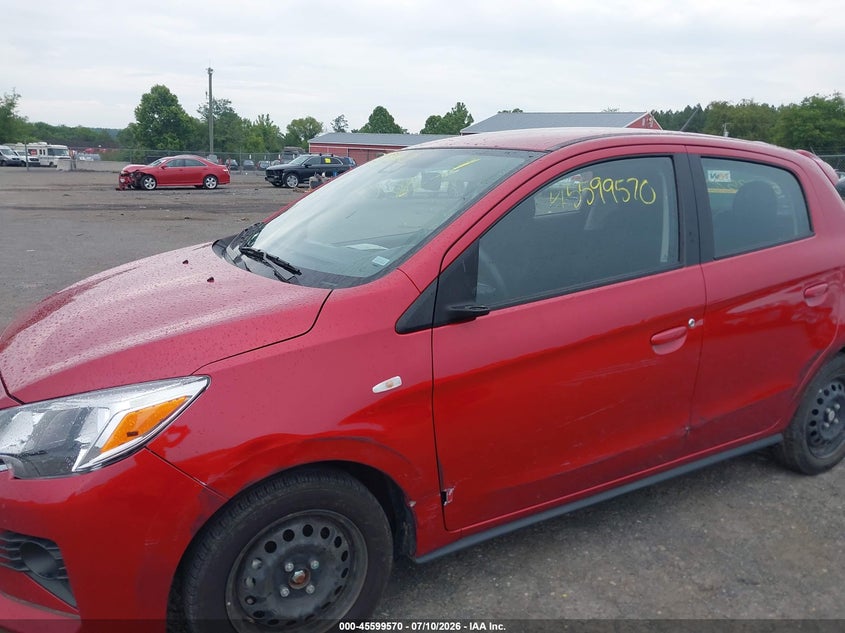 2024 Mitsubishi Mirage VIN ML32AUHJ9RH020680 IAAI salvage auction — SIDE, Salvage Title, sold $4,575 on 2026-07-21 (photo 6)