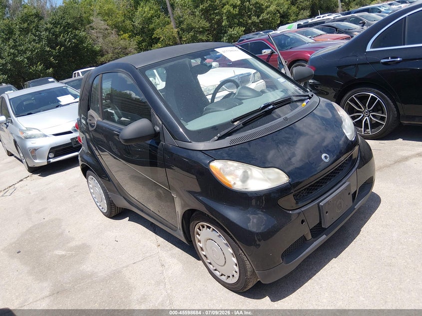 2009 Smart Fortwo VIN WMEEJ31X09K322253 IAAI salvage auction — NORMAL WEAR, Original (Texas), sold $625 on 2026-07-20 (photo 1)