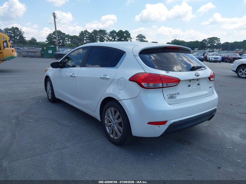 2014 Kia Forte VIN KNAFX5A81E5163531 IAAI salvage auction — FRONT END, Clear (Georgia), sold $650 on 2026-07-29 (photo 3)