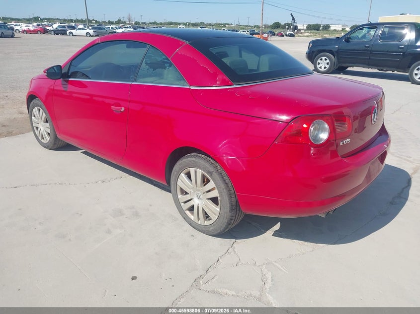 2009 Volkswagen Eos VIN WVWBA71F59V014171 IAAI salvage auction — NORMAL WEAR, Original (Texas), sold $100 on 2026-07-23 (photo 3)