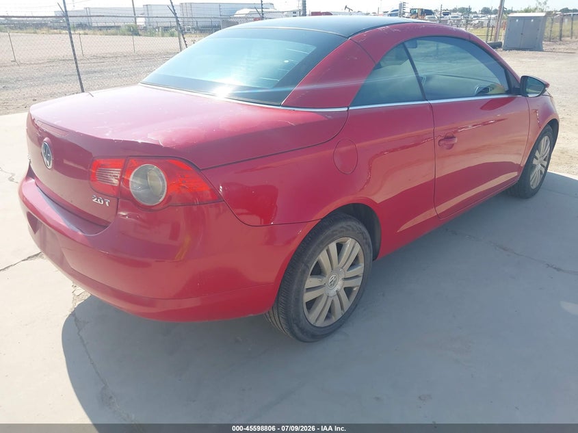 2009 Volkswagen Eos VIN WVWBA71F59V014171 IAAI salvage auction — NORMAL WEAR, Original (Texas), sold $100 on 2026-07-23 (photo 4)