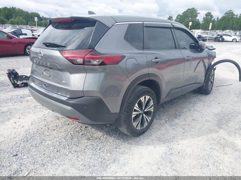 2022 Nissan Rogue VIN JN8BT3BA8NW041427 IAAI salvage auction — RIGHT FRONT, Certificate Of Destruction (Florida), sold $5,600 on 2026-07-26 (photo 4)