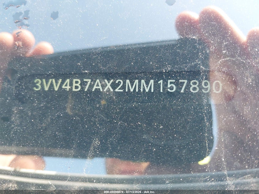 2021 Volkswagen Tiguan VIN 3VV4B7AX2MM157890 IAAI salvage auction — REAR END, Salvage (Idaho), sold $10,600 on 2026-07-31 (photo 9)