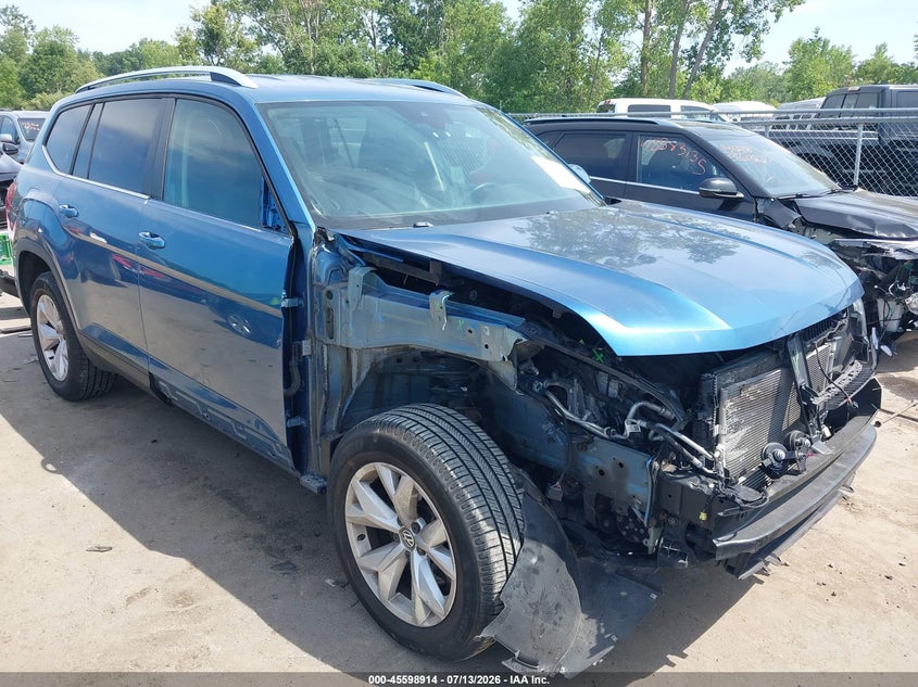2019 Volkswagen Atlas VIN 1V2UR2CAXKC558333 IAAI salvage auction — FRONT END, Salvage (Ohio), sold $3,400 on 2026-07-28 (photo 1)