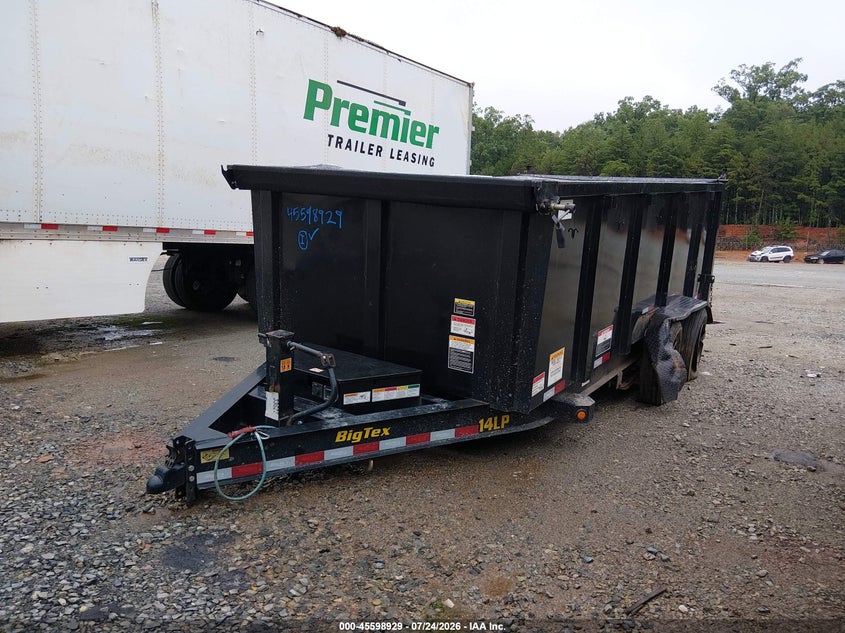 2023 Big tex trailer co inc Trailer VIN 16V1D1924P3233623 IAAI salvage auction — SIDE, Wait Title, sold $4,650 on 2026-09-21 (photo 2)