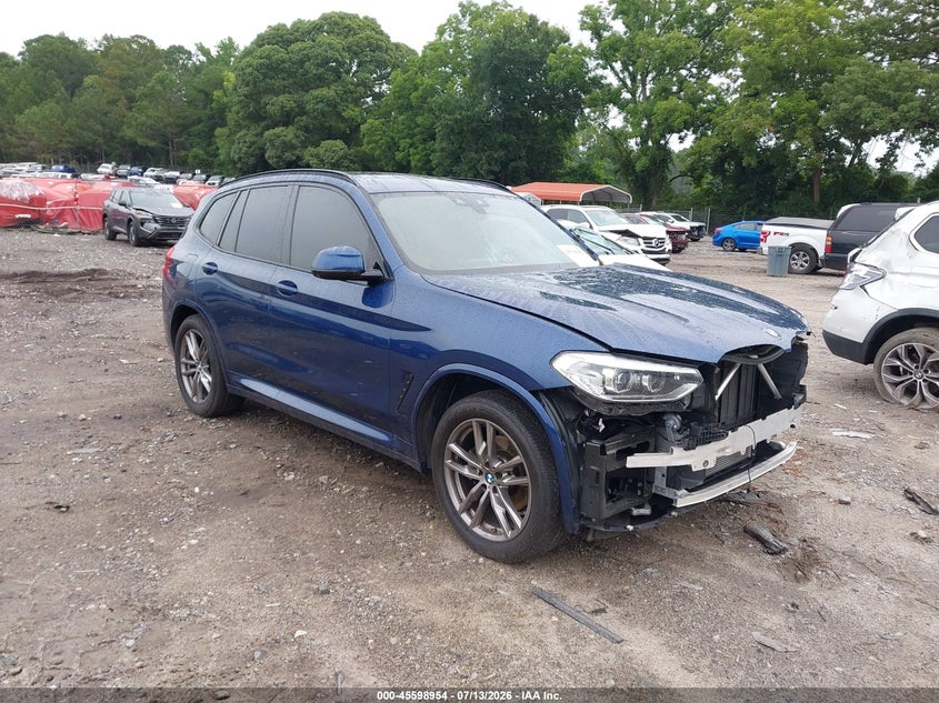 2021 BMW X3 VIN 5UXTY3C06M9F37638 — IAAI salvage auction photo