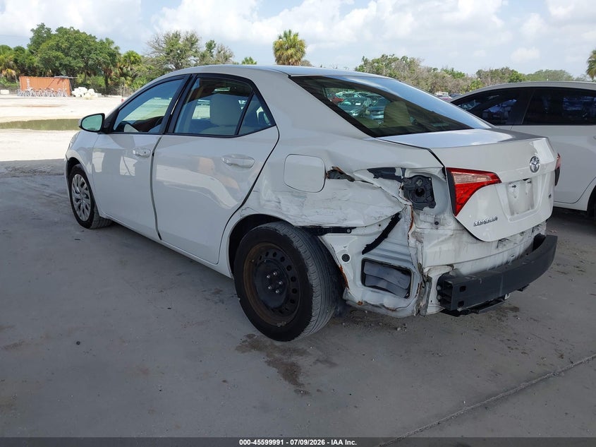 2019 Toyota Corolla VIN 5YFBURHE4KP871638 IAAI salvage auction — NORMAL WEAR, Clear (Florida), sold $3,050 on 2026-07-28 (photo 3)