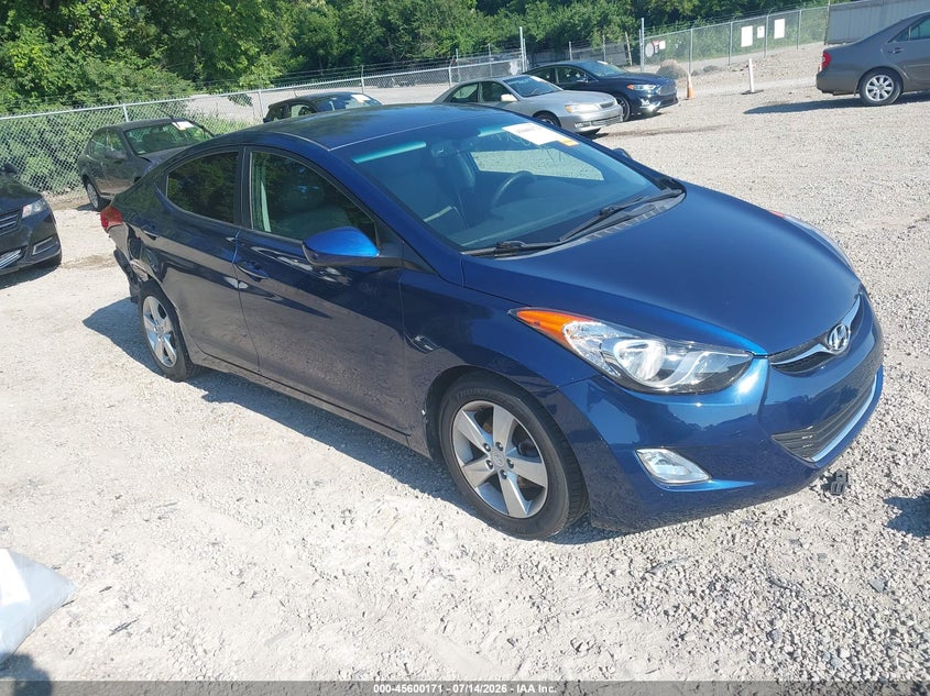 2013 Hyundai Elantra VIN KMHDH4AE8DU613943 IAAI salvage auction — REAR END, Salvage Title, sold $625 on 2026-08-01 (photo 1)