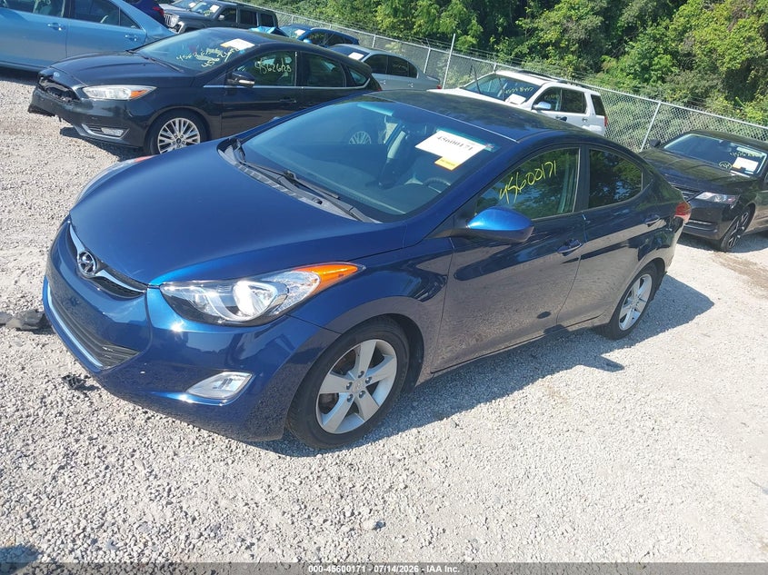 2013 Hyundai Elantra VIN KMHDH4AE8DU613943 IAAI salvage auction — REAR END, Salvage Title, sold $625 on 2026-08-01 (photo 2)