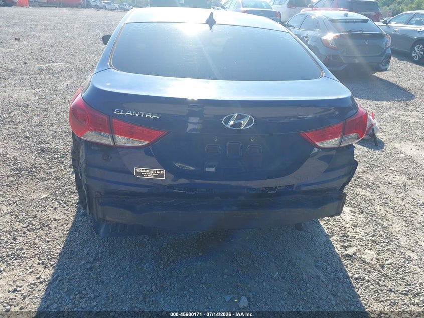 2013 Hyundai Elantra VIN KMHDH4AE8DU613943 IAAI salvage auction — REAR END, Salvage Title, sold $625 on 2026-08-01 (photo 6)