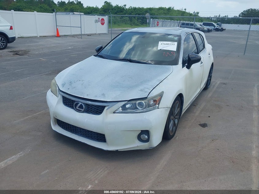 2012 Lexus Ct 200h VIN JTHKD5BH8C2098344 IAAI salvage auction — NORMAL WEAR, Clear (Florida), sold $2,650 on 2026-07-29 (photo 2)