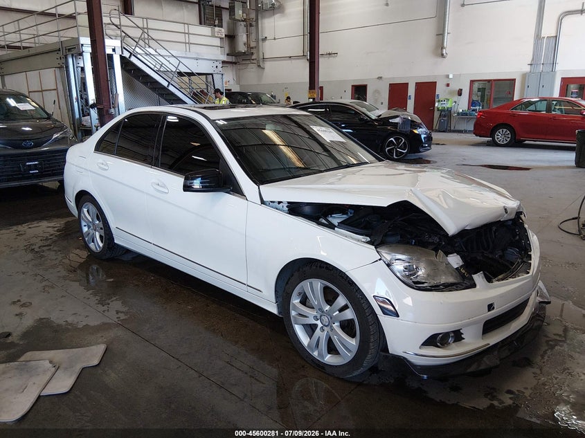 2010 Mercedes-benz C class VIN WDDGF8BB5AR090050 IAAI salvage auction — FRONT END, Salvage (Idaho), sold $875 on 2026-08-13 (photo 1)
