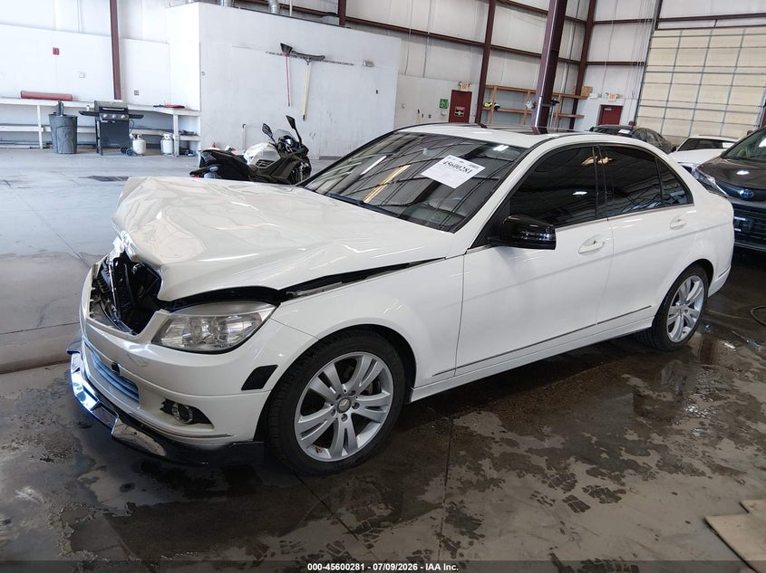 2010 Mercedes-benz C class VIN WDDGF8BB5AR090050 IAAI salvage auction — FRONT END, Salvage (Idaho), sold $875 on 2026-08-13 (photo 2)