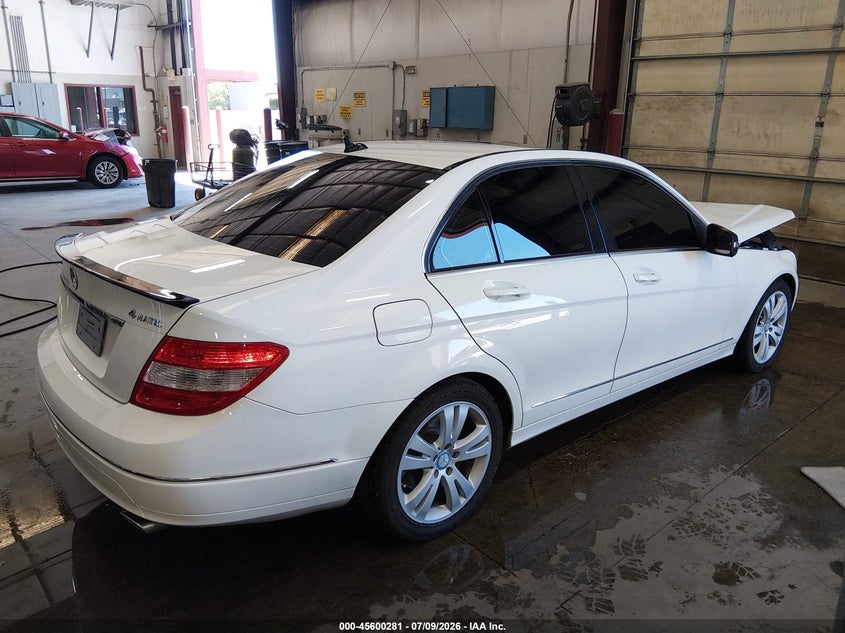 2010 Mercedes-benz C class VIN WDDGF8BB5AR090050 IAAI salvage auction — FRONT END, Salvage (Idaho), sold $875 on 2026-08-13 (photo 4)